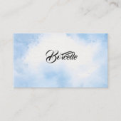 Minimal Sky Blue Business Card Visitekaartje (Voorkant)