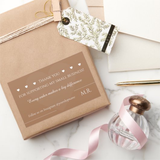 Minimal Small Business Packaging Label (Geschenken)