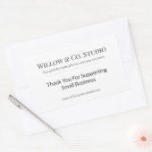 Minimal Small Business Rechthoekige Sticker (Envelop)