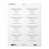 Minimal Small Business Shipping Etiket (Full Sheet)