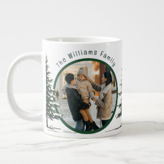 Minimal Snow Christmas Tree Winter Holiday Grote Koffiekop