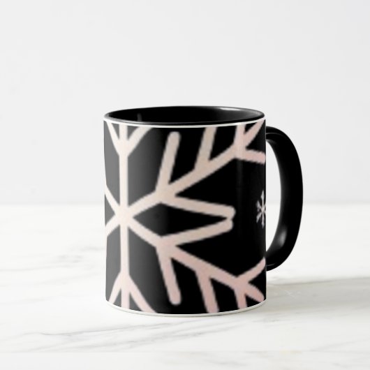 Minimal Snowflake Icon –  Winter Holiday design  Mok (Voorkant rechts)