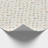 Minimal Snowflakes Seamless Pattern Cadeaupapier (Hoek)