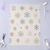 Minimal Snowflakes Seamless Pattern Tissuepapier (Craft)