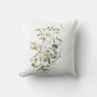 Minimal Soft Aesthetic Botanical Pillow Cover Kussen