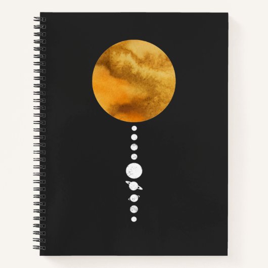 Minimal Solar System Notitieboek (Voorkant)