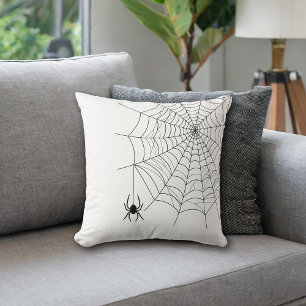 Minimal Spider Web en Hanging Spider Halloween Kussen