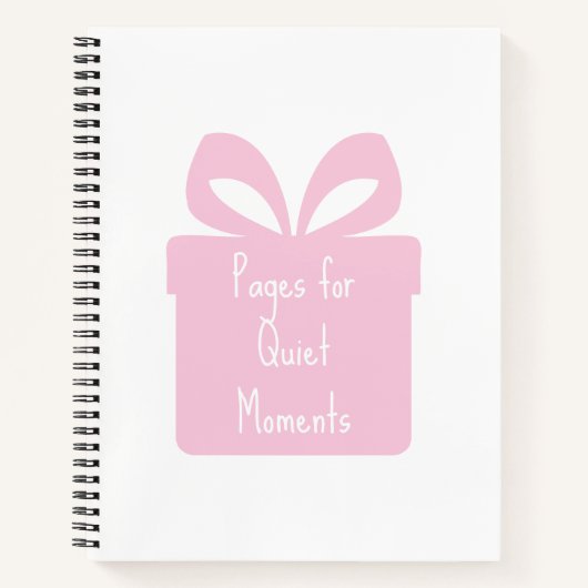 Minimal Spiral Notebook for Quiet Writing Moments Notitieboek (Voorkant)