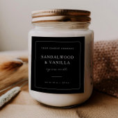 Minimal Square Candle Merk Label Product Sticker