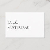 Minimal Standard Visitenkarten Vorlage - Visitekaartje (Voorkant)