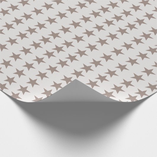 Minimal Star Pattern Christmas Wrapping Paper Cadeaupapier (Hoek)