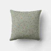 Minimal Star Pattern Throw Pillow in Sage Green Kussen (Achterkant)
