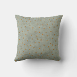 Minimal Star Pattern Throw Pillow in Sage Green Kussen