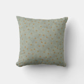 Minimal Star Pattern Throw Pillow in Sage Green Kussen (Voorkant)