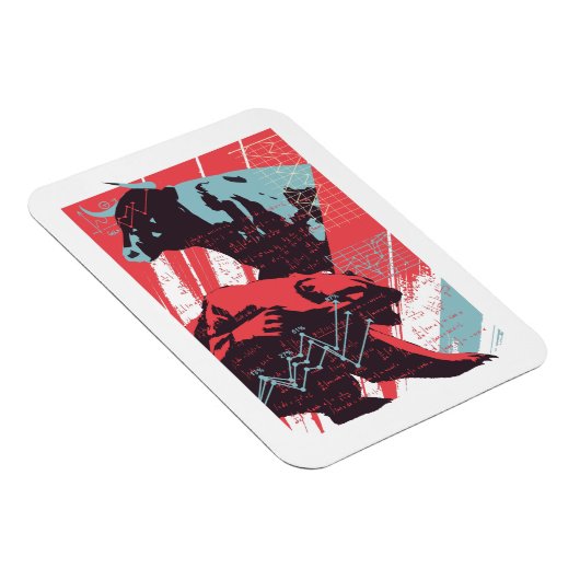 Minimal Stock Market Bull Bear Chart Magneet (Rechterzijde)