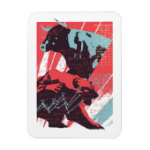 Minimal Stock Market Bull Bear Chart Magneet (Verticaal)