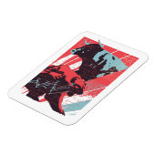 Minimal Stock Market Bull Bear Chart Magneet (Linkerzijde)