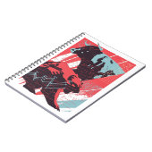 Minimal Stock Market Bull Bear Chart Notitieboek (Linkerzijde)