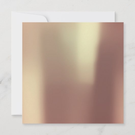 Minimal Suprise Party Koper Roos Metallic Kaart (Achterkant)