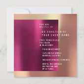 Minimal Suprise Party Koper Roos Metallic Kaart (Voorkant)