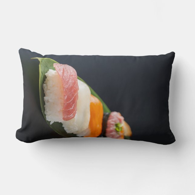Minimal Sushi Art Cushion – Japanese Essence Kussen (Voorkant)