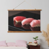 Minimal Sushi Elegance Tapestry – Otoro Art Hangend Wandkleed (Slaapkamer)