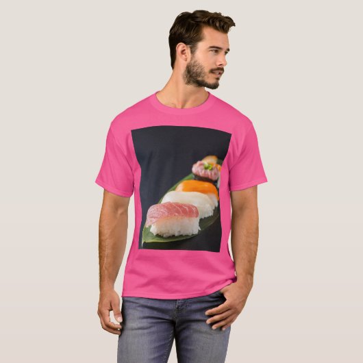 Minimal Sushi – Japanese tranquility and perfecti T-shirt (Voorkant volledig)