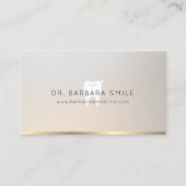 Minimal Tandarts Cosmetische Elegant Visitekaartje (Voorkant)