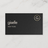 Minimal Tax Accountant CPA Faux Leather Visitekaartje (Voorkant)