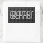 Minimal Techno - Sticker (Tas)