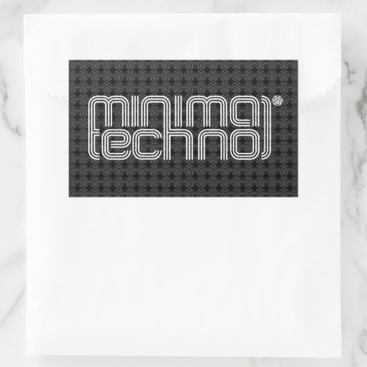 Minimal Techno - Sticker (Tas)