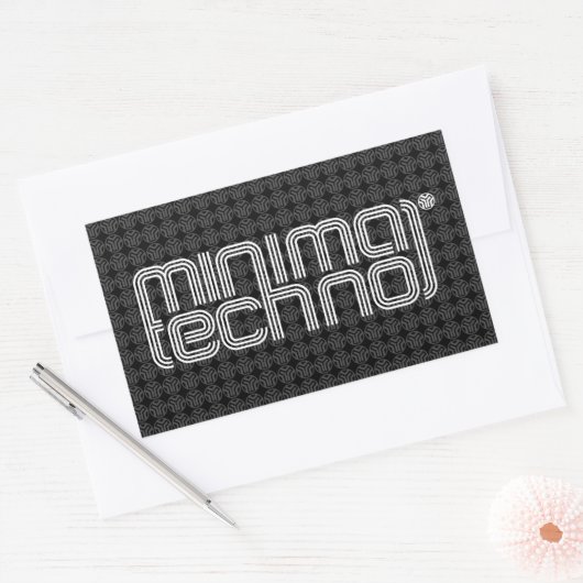 Minimal Techno - Sticker (Envelop)