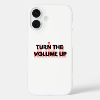 Minimal telefoonhoesje 'Draai het volume omhoog' iPhone 16 Hoesje
