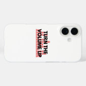 Minimal telefoonhoesje 'Draai het volume omhoog' Case-Mate iPhone Case (Achterkant (horizontaal))