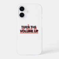 Minimal telefoonhoesje 'Draai het volume omhoog'
