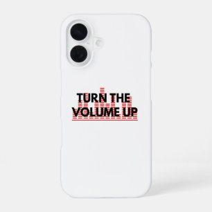 Minimal telefoonhoesje 'Draai het volume omhoog' iPhone 16 Hoesje