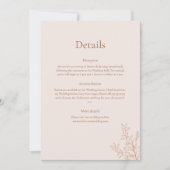 Minimal Terracotta Botanical Details Card Kaart (Voorkant)