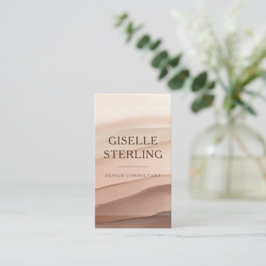 Minimal Terracotta Modern Creative Visitekaartje (Staand voorkant)