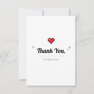 Minimal Thank You Card – Appreciation and Greeting Bedankkaart