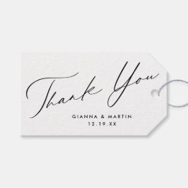 Minimal Thank You Wedding Favor Cadeaulabel