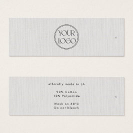 Minimal Thin Clothing Label, Prijs Label, Care Lab Mini Visitekaartjes