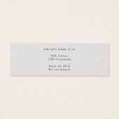 Minimal Thin Clothing Label, Prijs Label, Care Lab Mini Visitekaartjes (Achterkant)