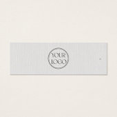 Minimal Thin Clothing Label, Prijs Label, Care Lab Mini Visitekaartjes (Voorkant)