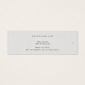 Minimal Thin Clothing Label, Prijs Label, Care Lab Mini Visitekaartjes (Achterkant)