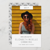 Minimal Trend Modern Photo Afstuderen Aankondiging (Voorkant / Achterkant)