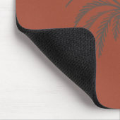 Minimal Tropical Palm Tree Pattern Terracotta Muismat (Hoek)