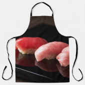 Minimal Tuna Sushi Apron – Luxe Japanese Style Schort (Voorkant)