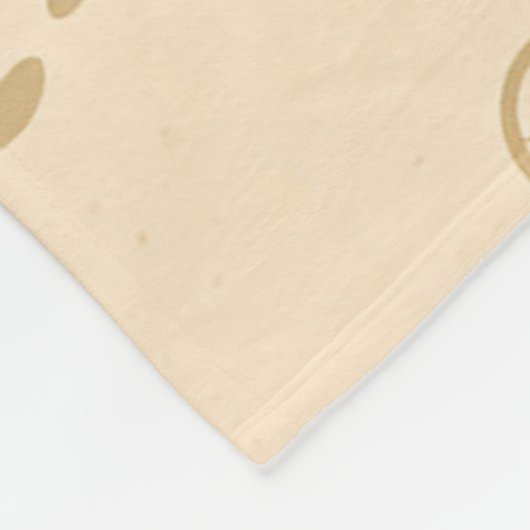 Minimal Turtle Trail Pattern Fleece Deken (Hoek)