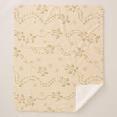 Minimal Turtle Trail Pattern Sherpa Deken (Voorkant)