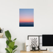 Minimal Twilight Sky Landscape Art Print (Thuiskantoor)